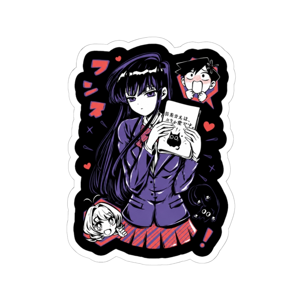 Komi Struggles Sticker | Komi Can't Communicate