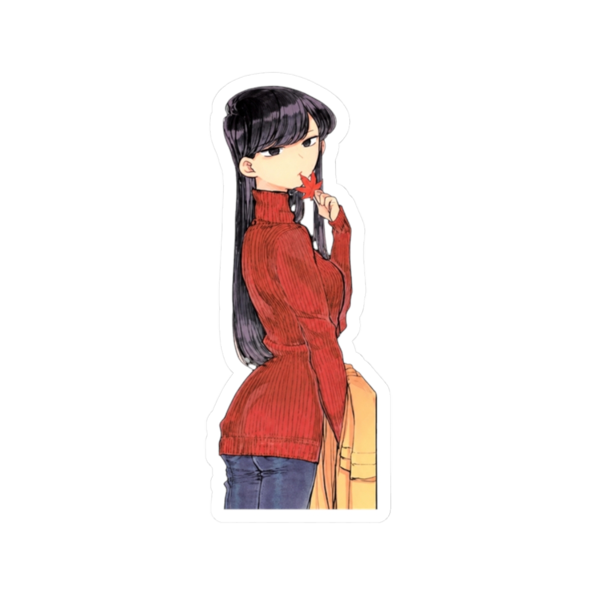 Komi san autumn Sticker | Komi Can't Communicate - alternate angle 3, merchandise