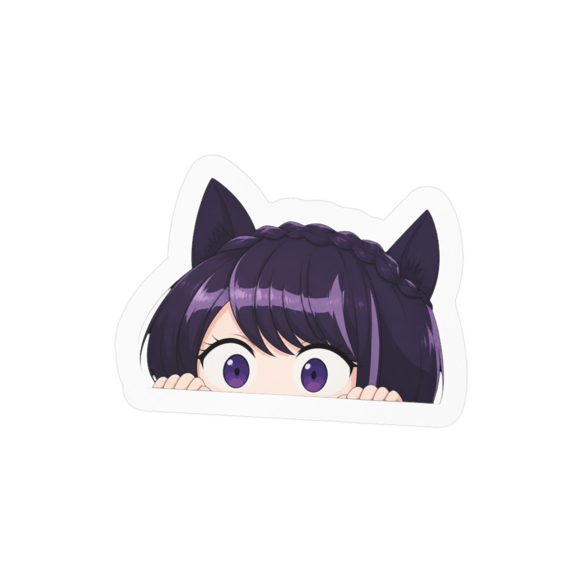 5.1 Inch Anime Car Stickers Lovely Komi Peeker Bumper Trunk Window Luggage Laptop Motorcycle Scratch-Proof Decals | Komi Can't Communicate