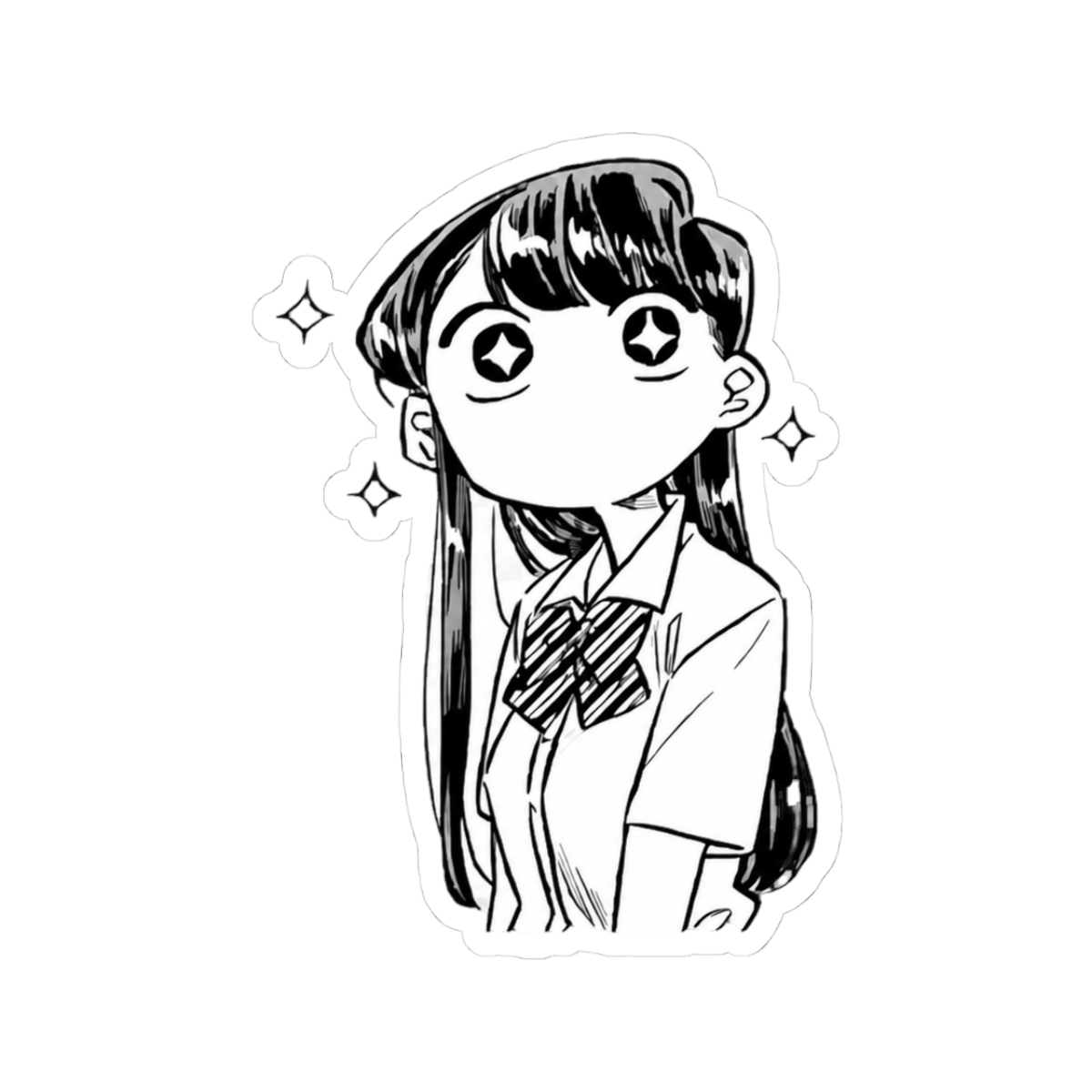 Komi San Anime Sticker | Cute Vinyl Decal for Fans | Komi Can't Communicate