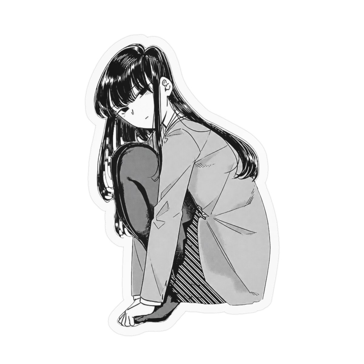 Komi San Sticker Outdoor Rated Vinyl Sticker Decal for Windows, Bumpers, Laptops or Crafts 5" | Komi Can't Communicate - alternate angle 2, merchandise